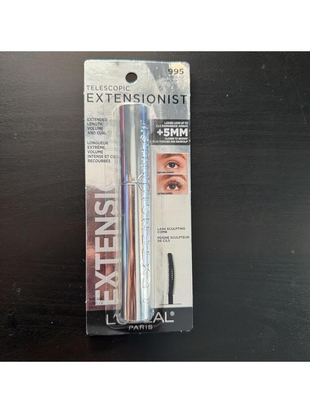L'Oreal Paris Extensionist Mascara Lengthening Volumizing Black 995 NIB
